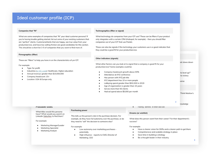 How to define your B2B ideal customer profile (ICP) [template]